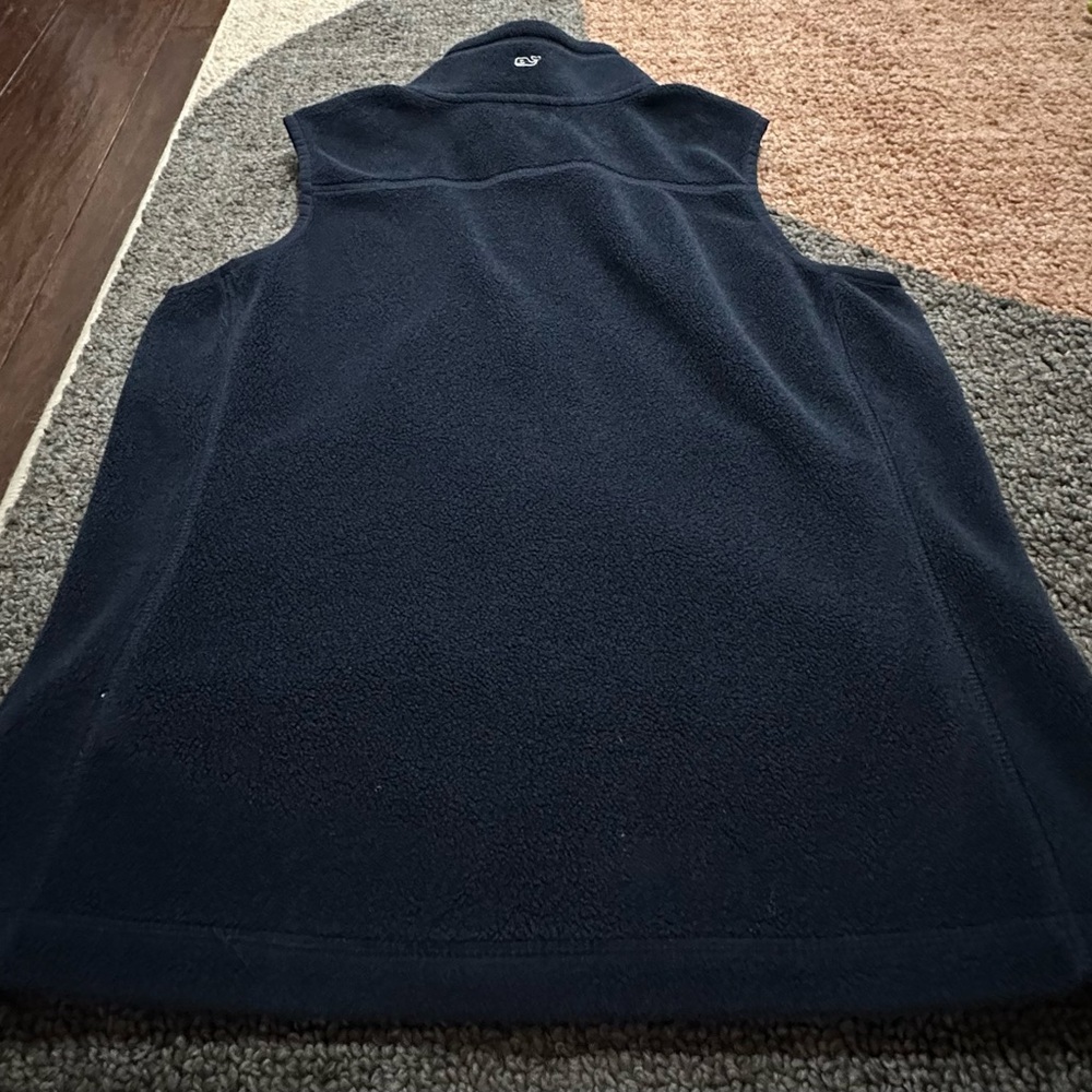 Vineyard Vines Martha’s Vineyard Westerly Navy Blue Fleece Vest Size L - Picture 4 of 6